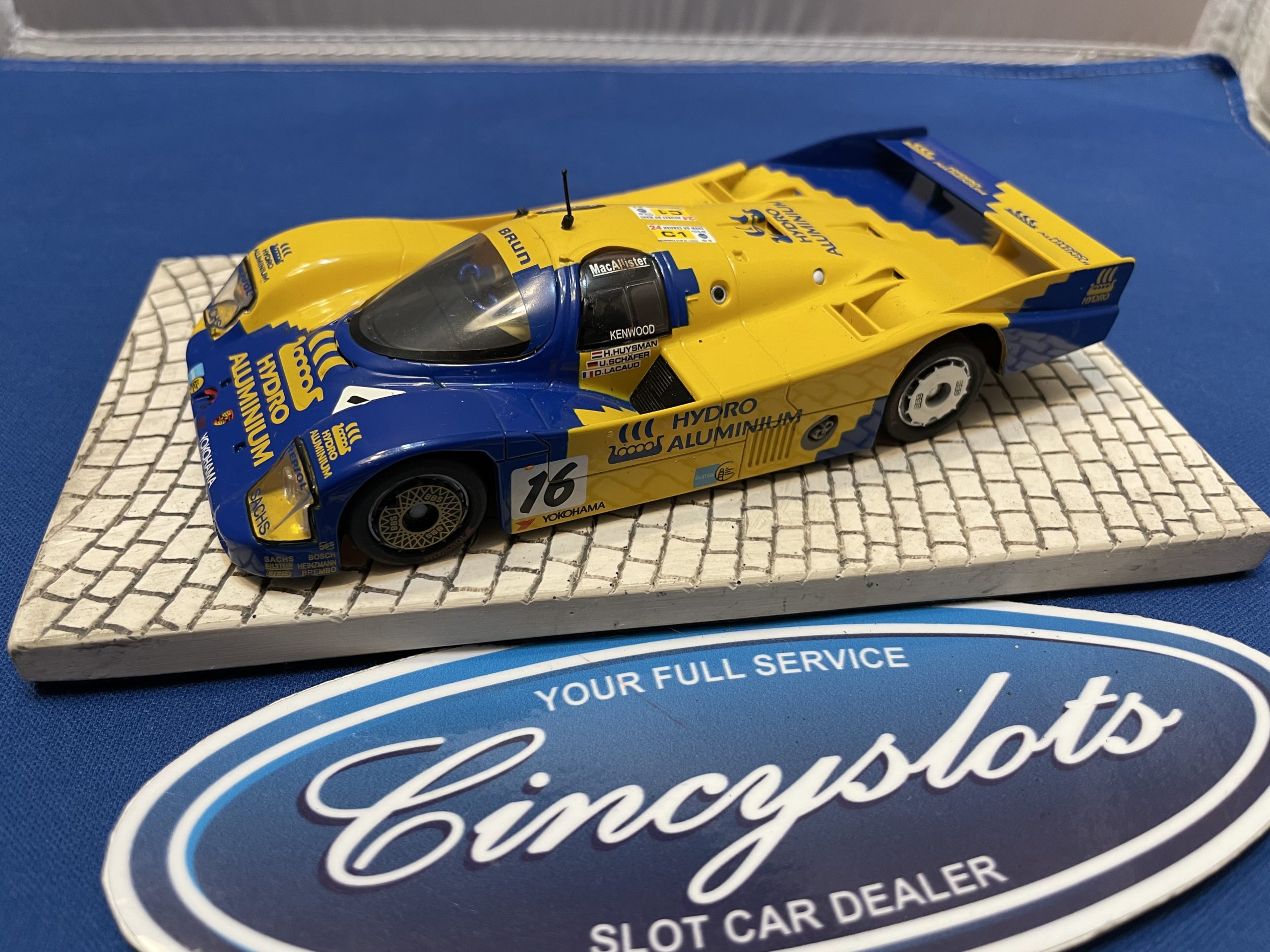 Slot.it Porsche 962 Hydro Aluminum 1/32 Slot Car. Used, no orange