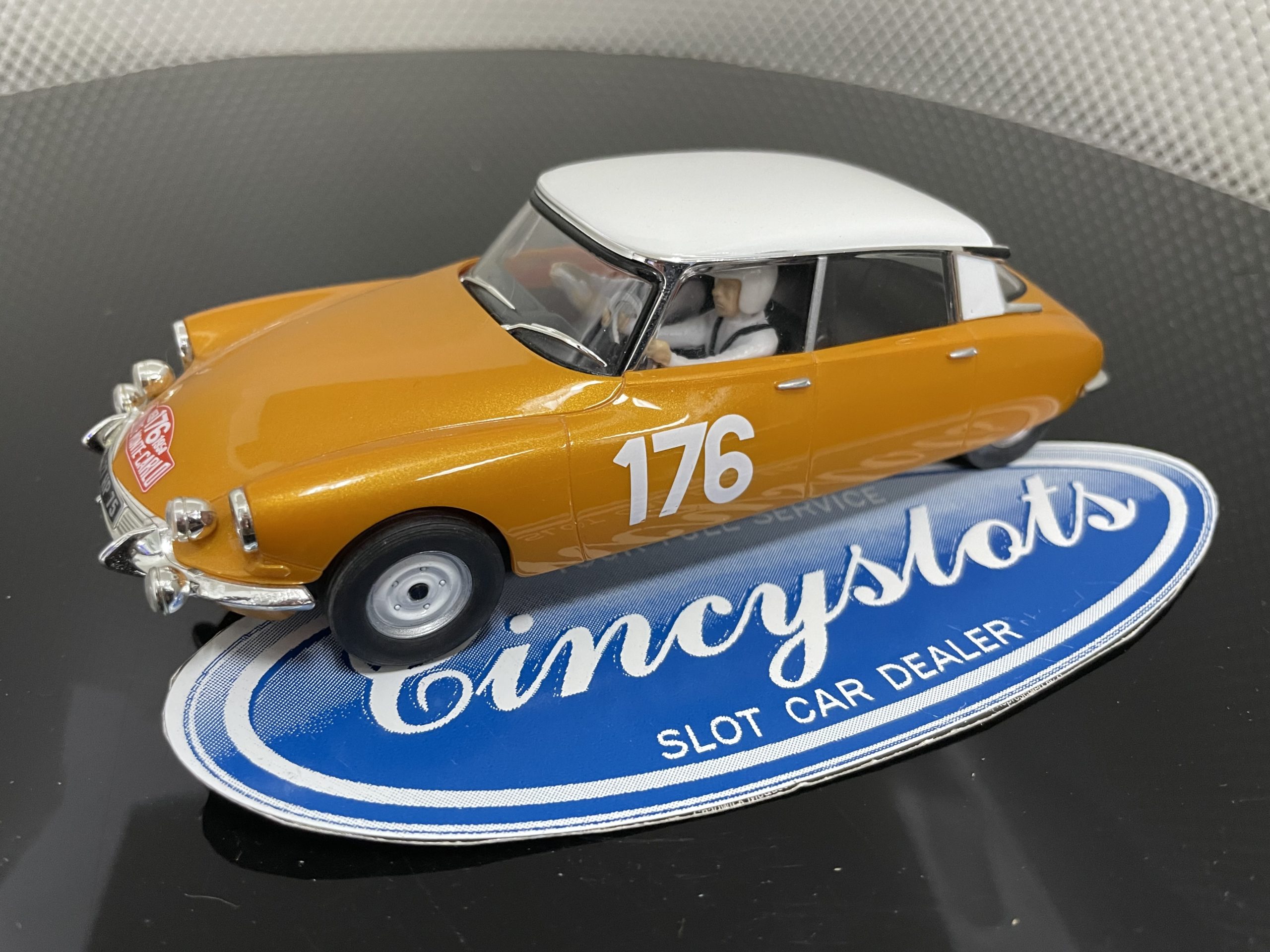 SCX Citroen DS19 Rally, Lightly Used 1/32 Slot Car.