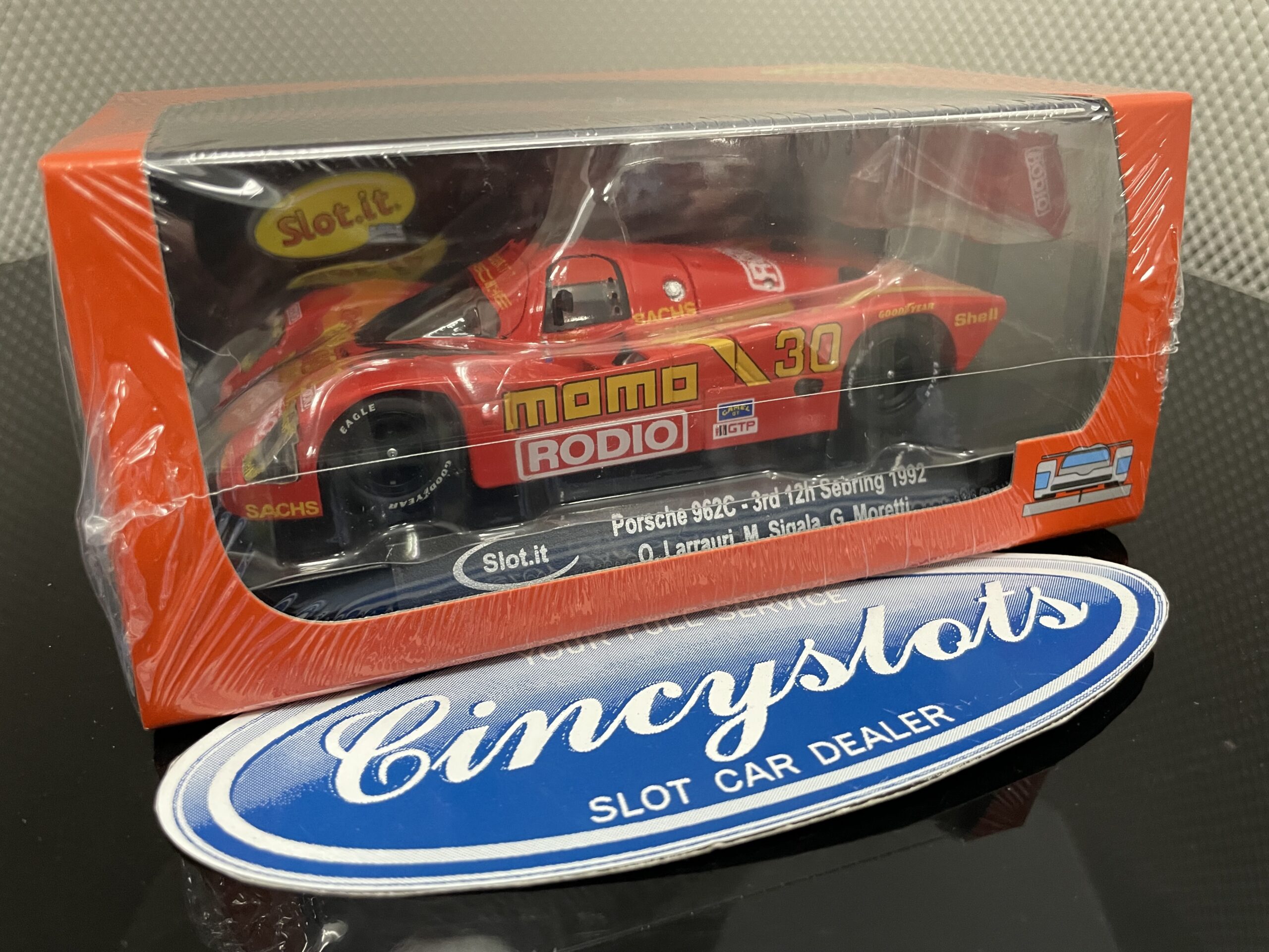 Slot.it CA52b Porsche 962c MOMO 1/32 Slot Car.