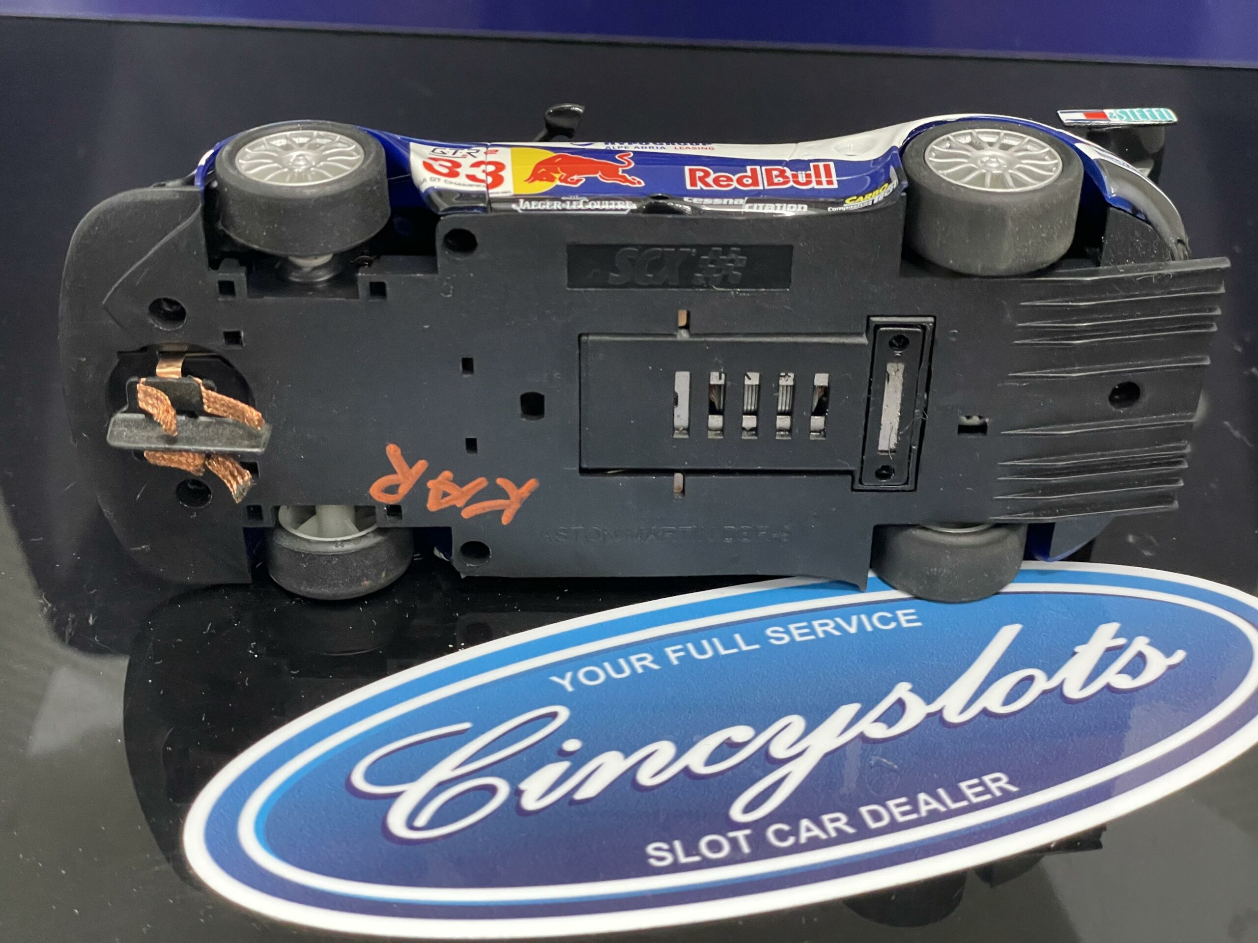 SCX Aston Martin DBR9 Red Bull Used.