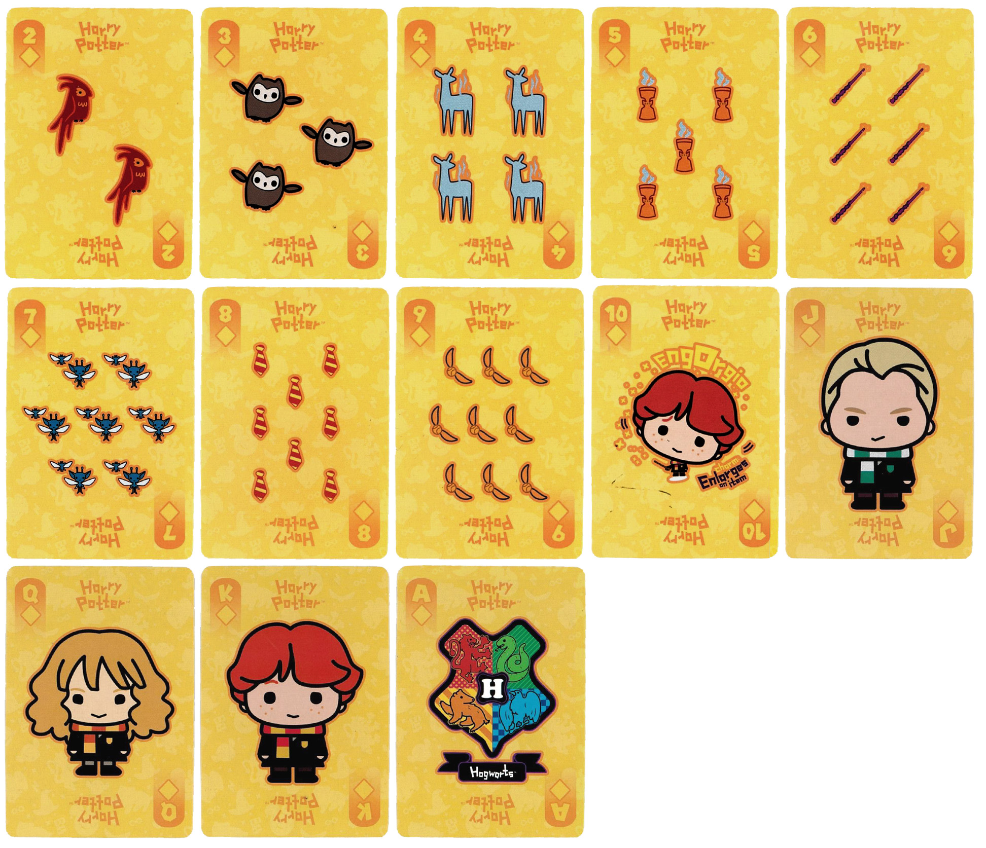 Harry Potter Chibi Deck Hufflepuff Set