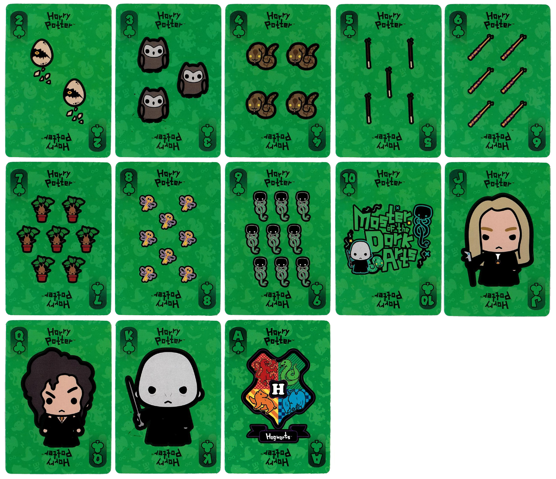 Harry Potter Chibi Deck Slytherin Set