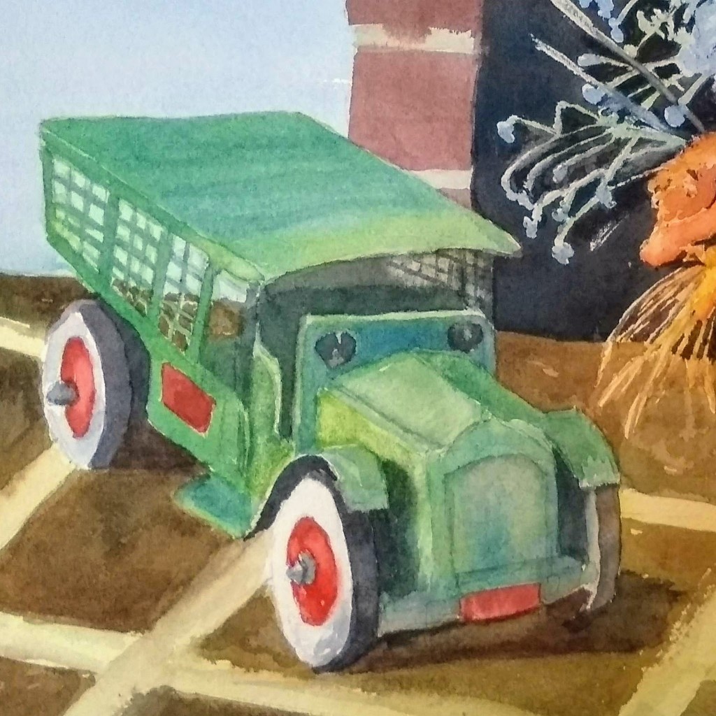 Keep on Truckin' watercolor