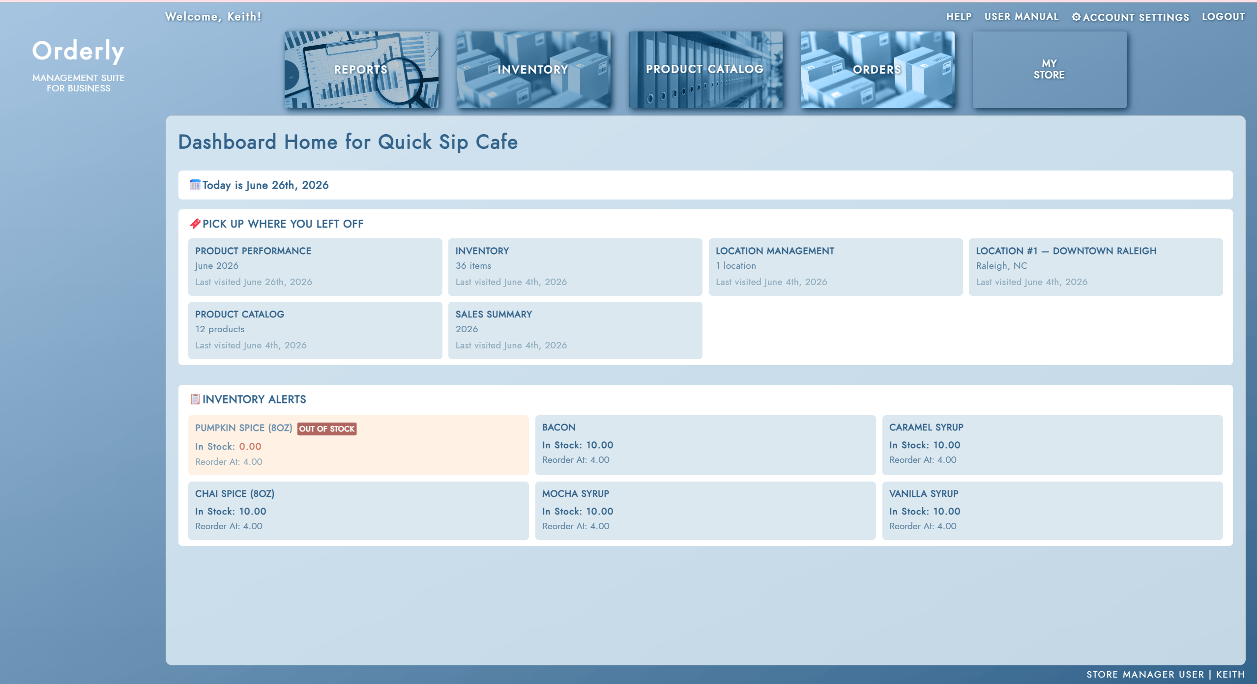 Store Manager screenshot