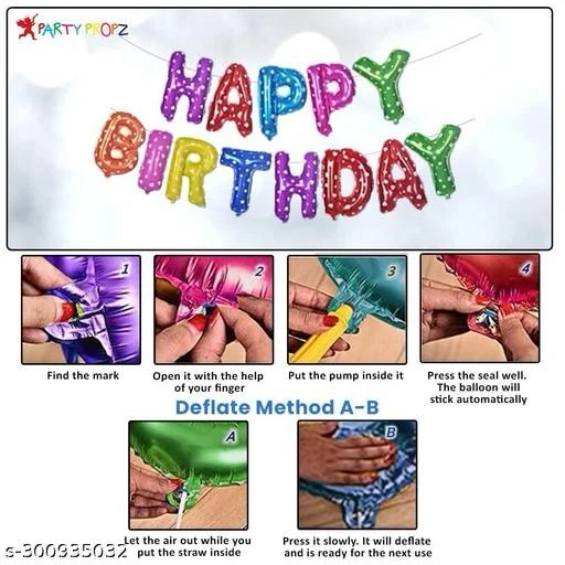 Happy Birthday Decorations Kit for Boys and Girls