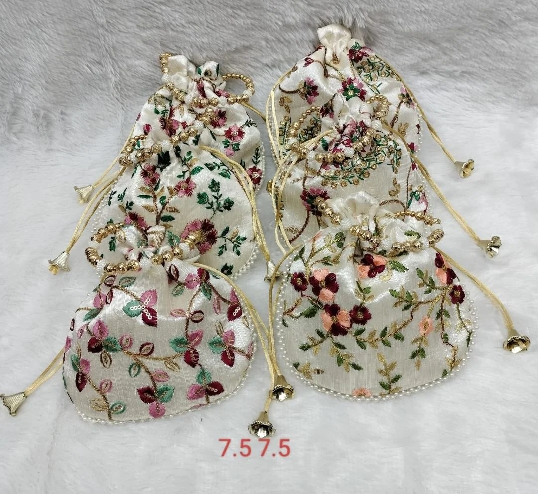 RAW SILK POTLI