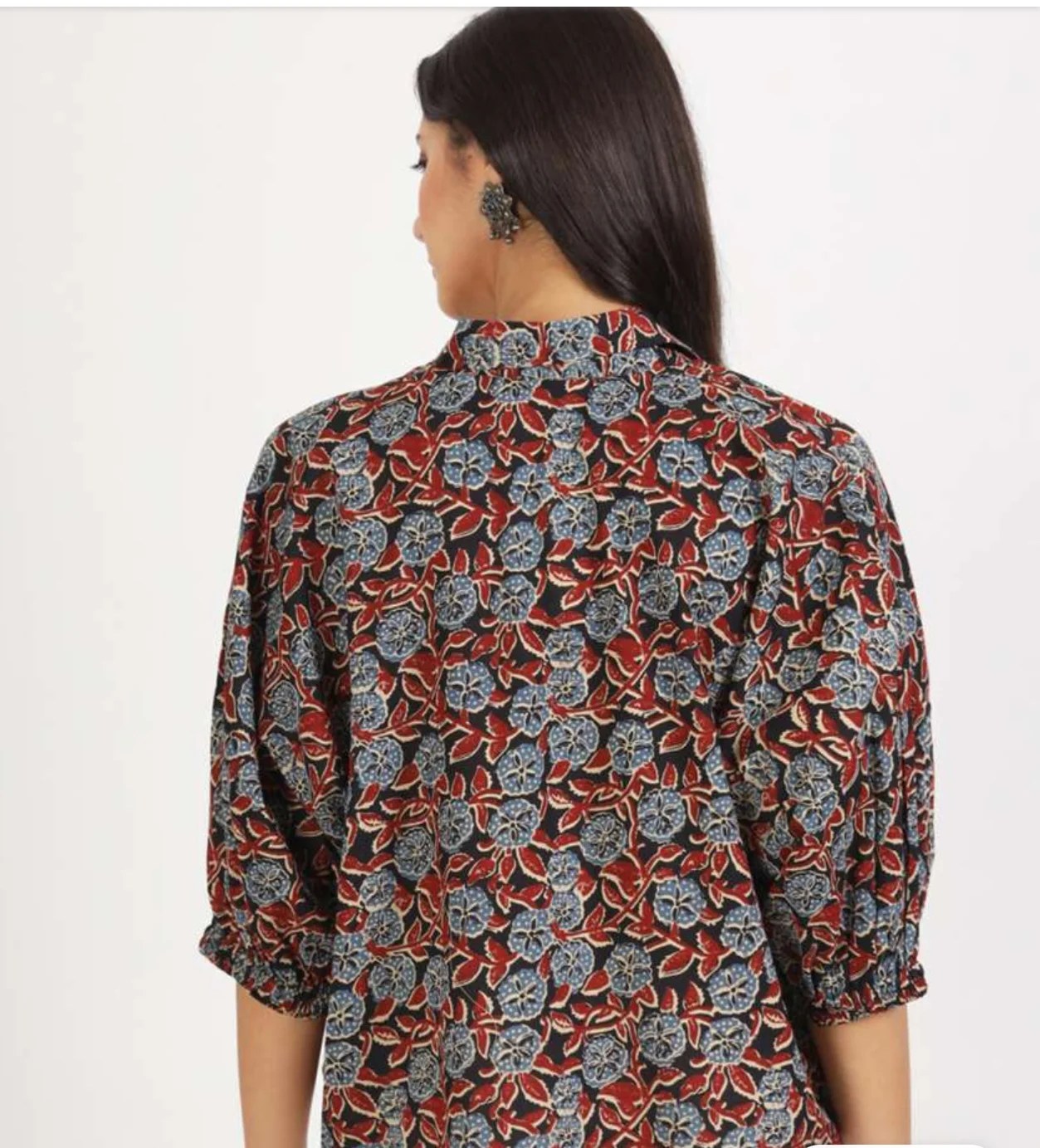 Black regular shirt style top