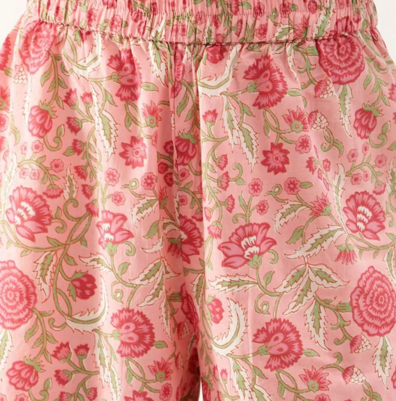 Pink printed Kurta with Harem Pants
