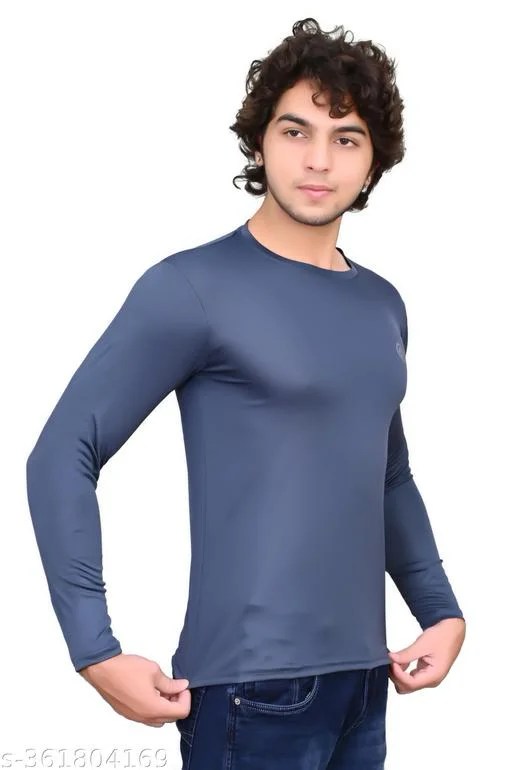 Men’s Solid Full Sleeves T-shirt In multicolor With pack of 5 pcs