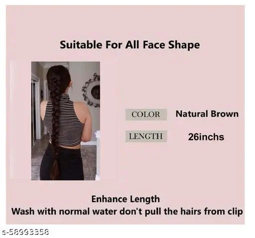 Fancy Women’s and Girls designer Braids Hair style Paranda Hair extension