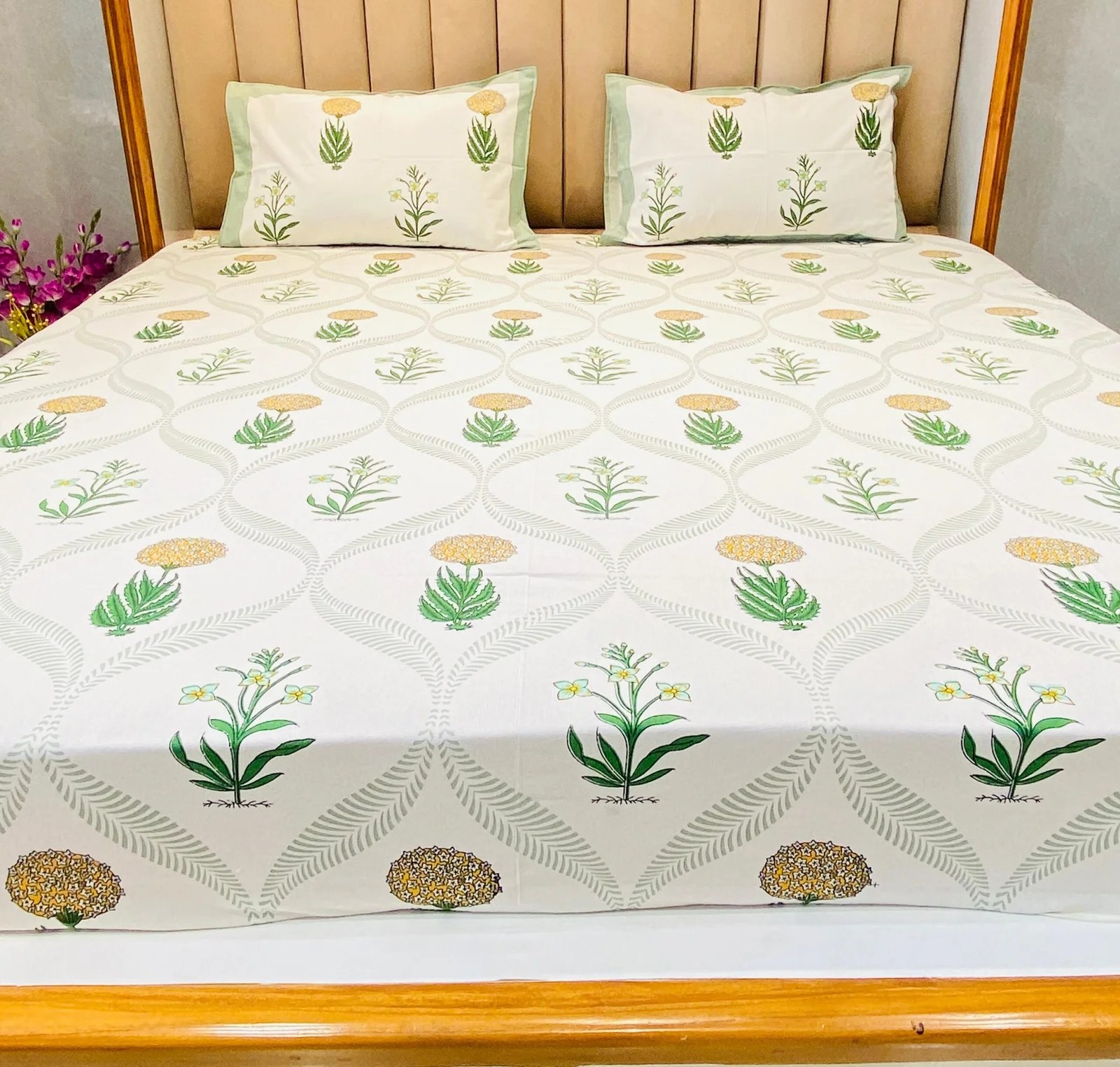MERIGOLD PRINTED BEDSHEET