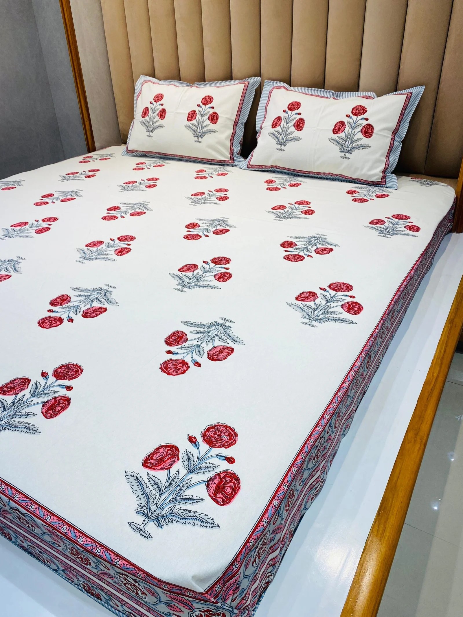 BLOCK PRINTED BEDSHEET