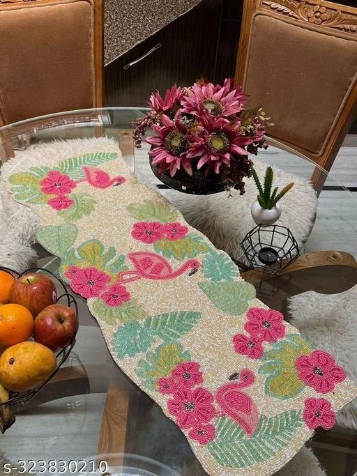 SWAN DESIGN BEADED RUNNER