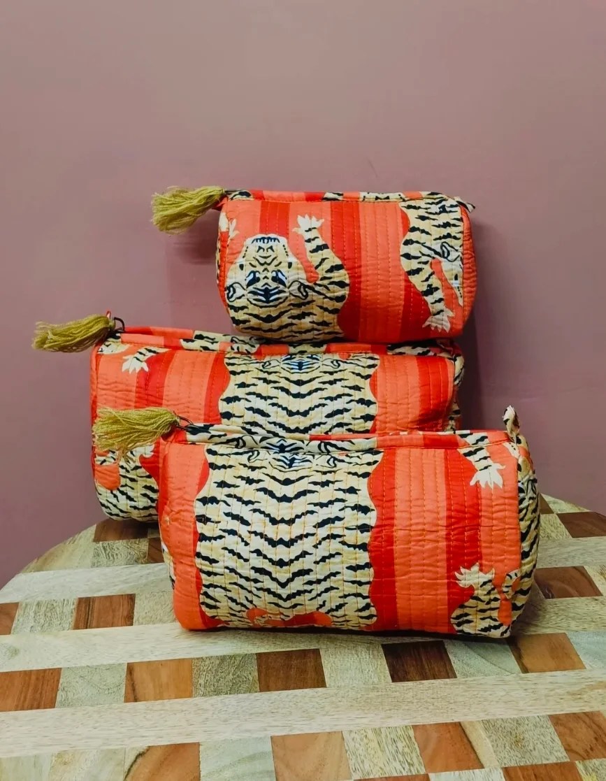 SET OF 3 COSMETIC POUCH/BAG