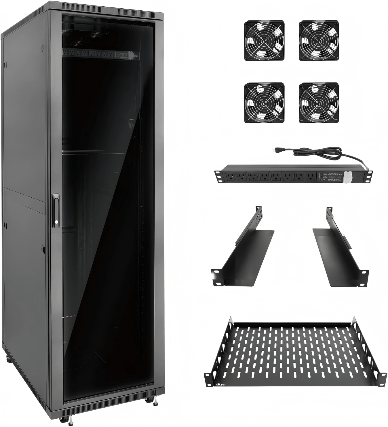 42U Server Rack Network Cabinet 39.4" D x 23.6" W, Locking Data Cabinet Enclosure for 19" Server, Networking, AV & IT Equipment