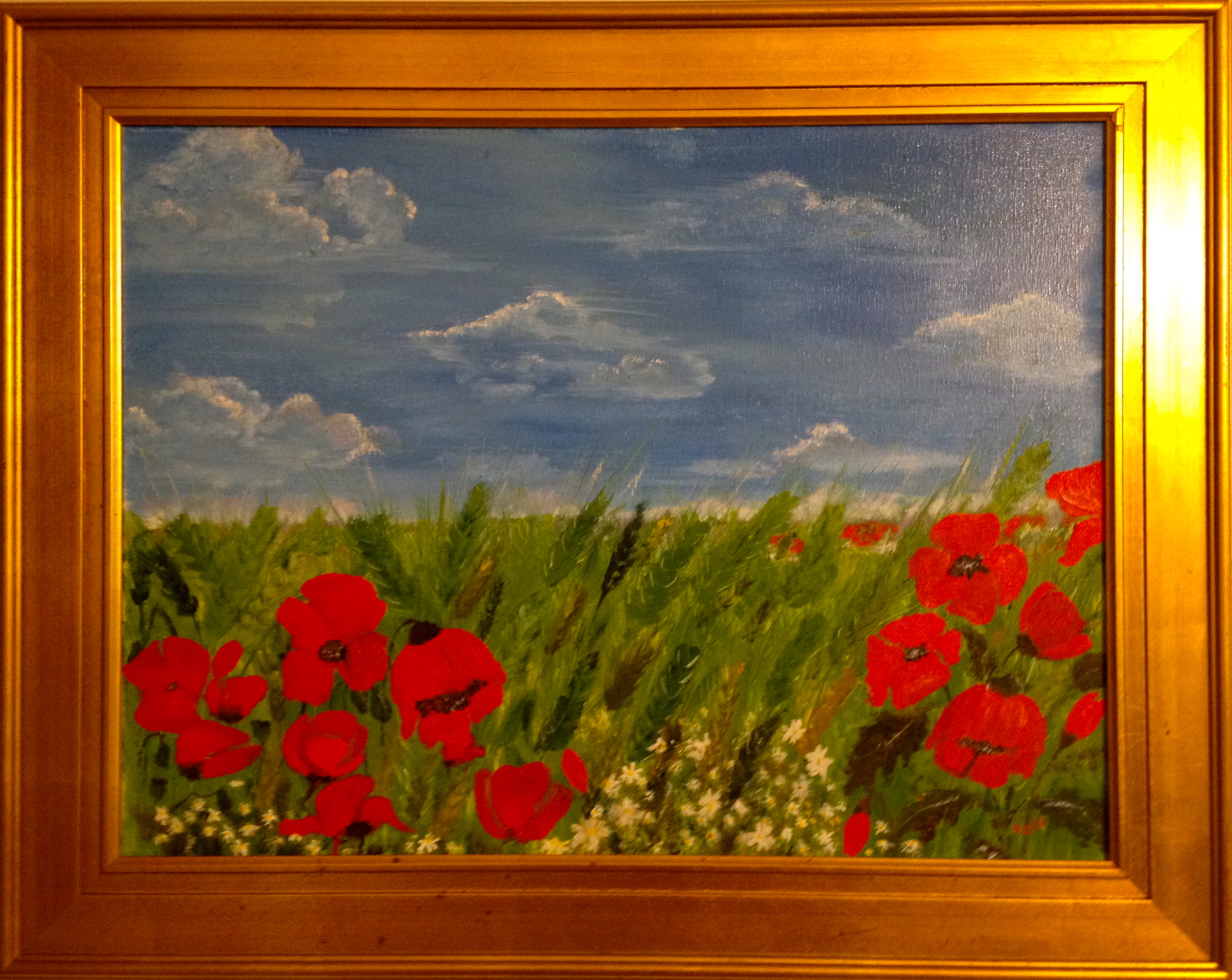 001. Spring Field, Unframed size: 24" x 18"