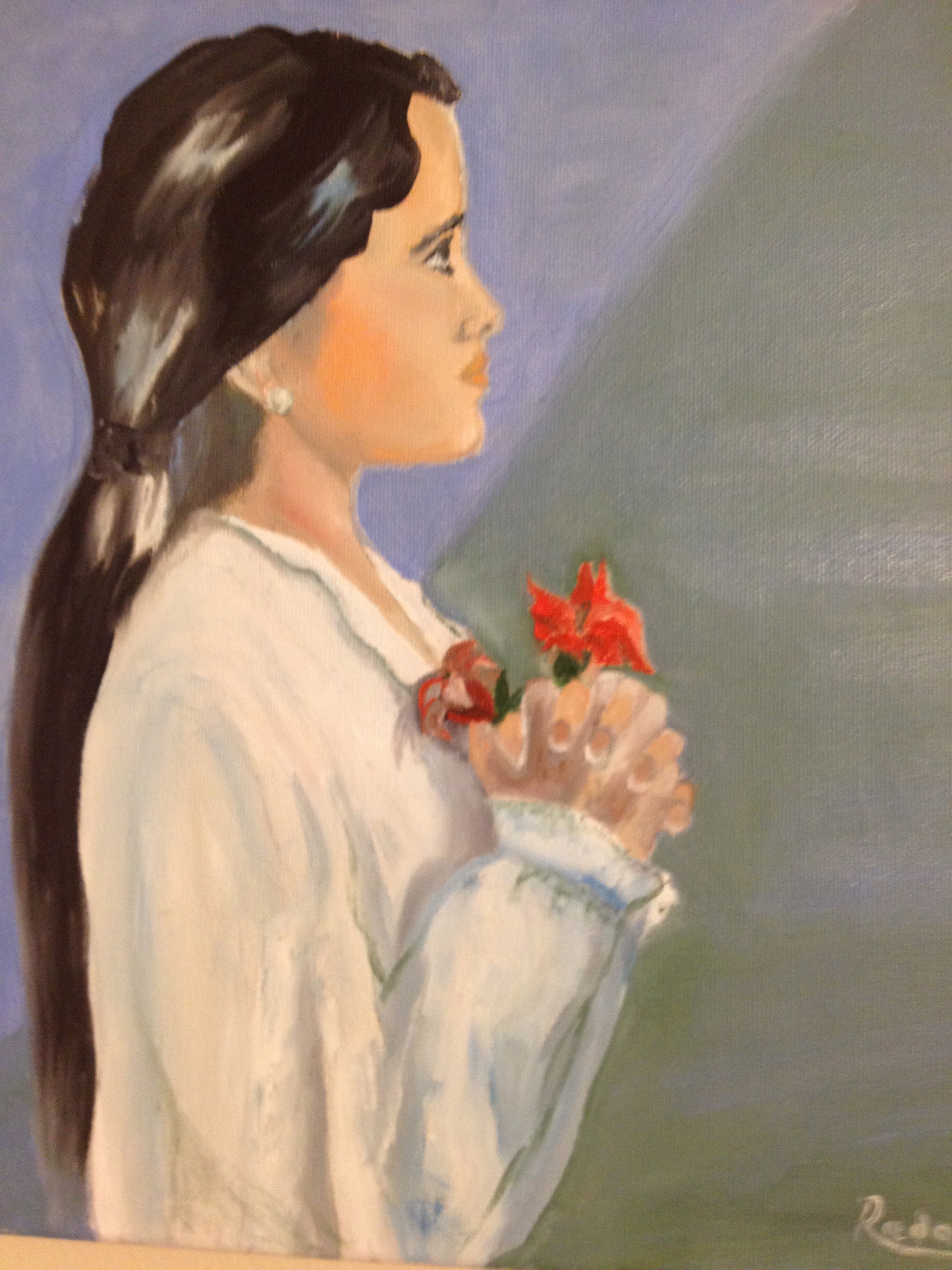 006. Prayer, Unframed size: 12" x 16"