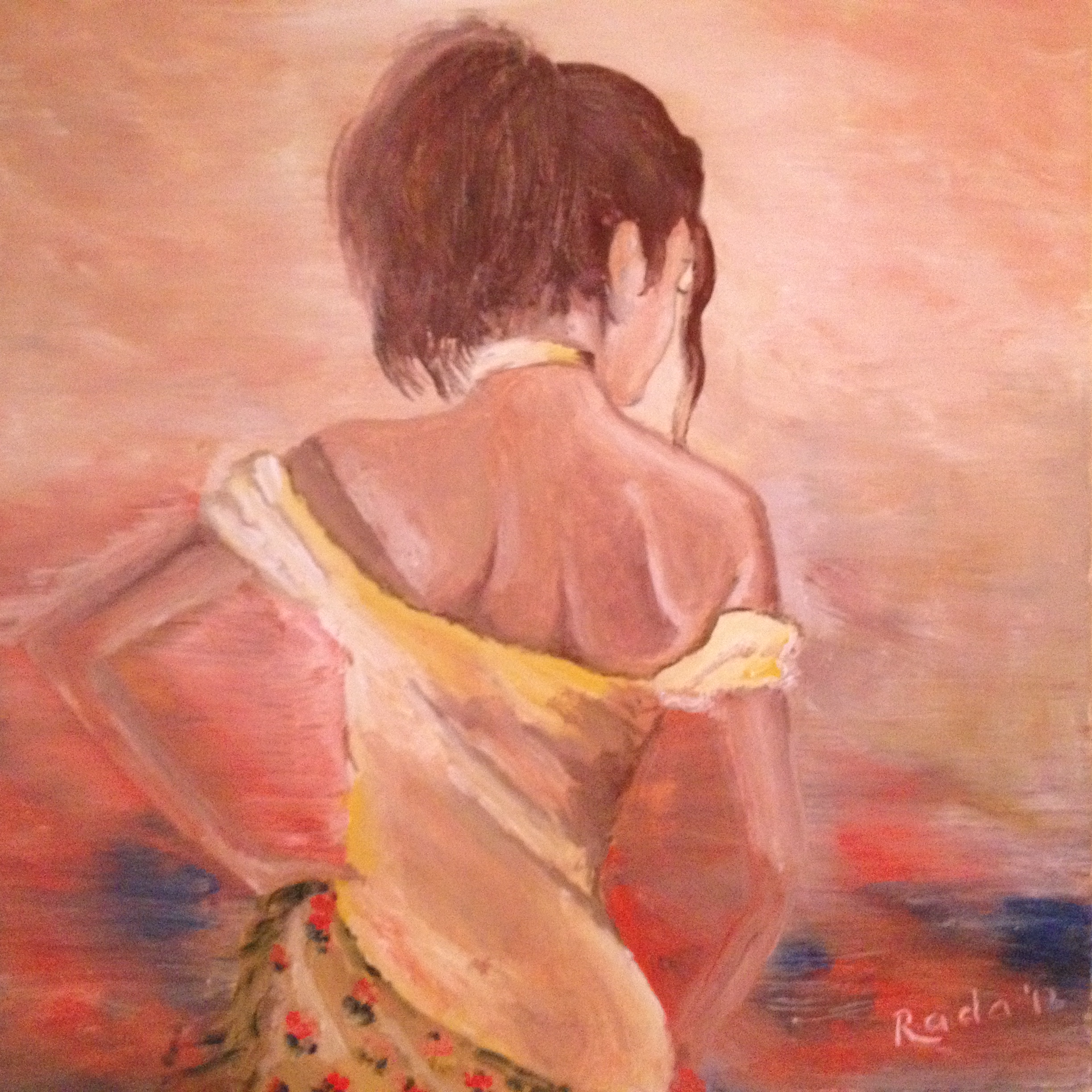 010. Barb, Unframed size: 12" x 12"