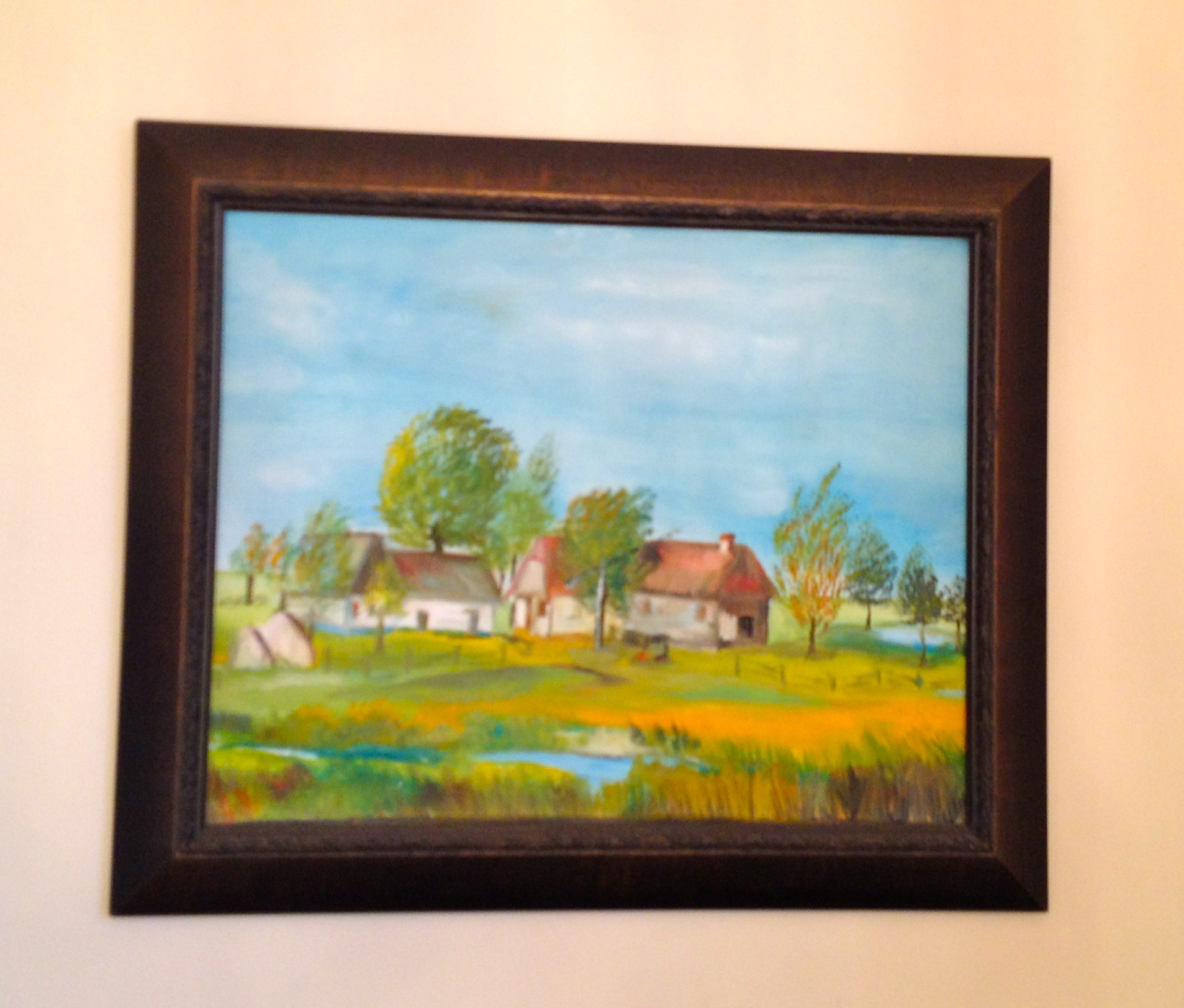 015. Farm, Unframed size: 20" x 16"
