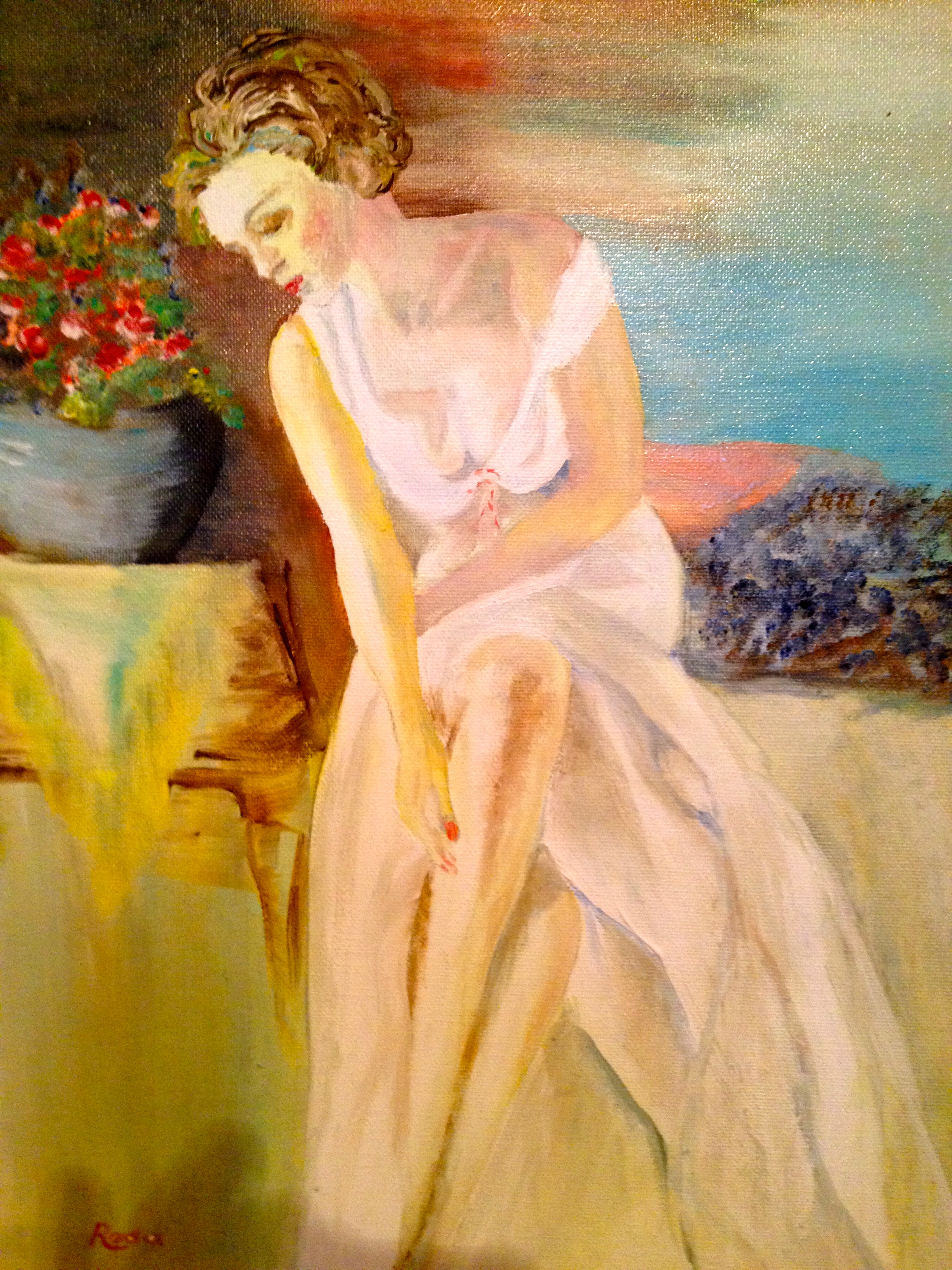 026. Violette, Unframed size: 12" x 16"