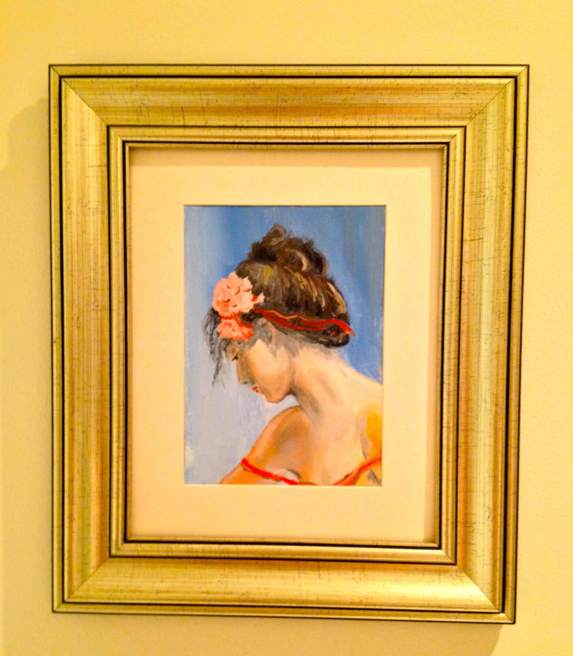 019. Annette, Unframed size: 5" x 7"