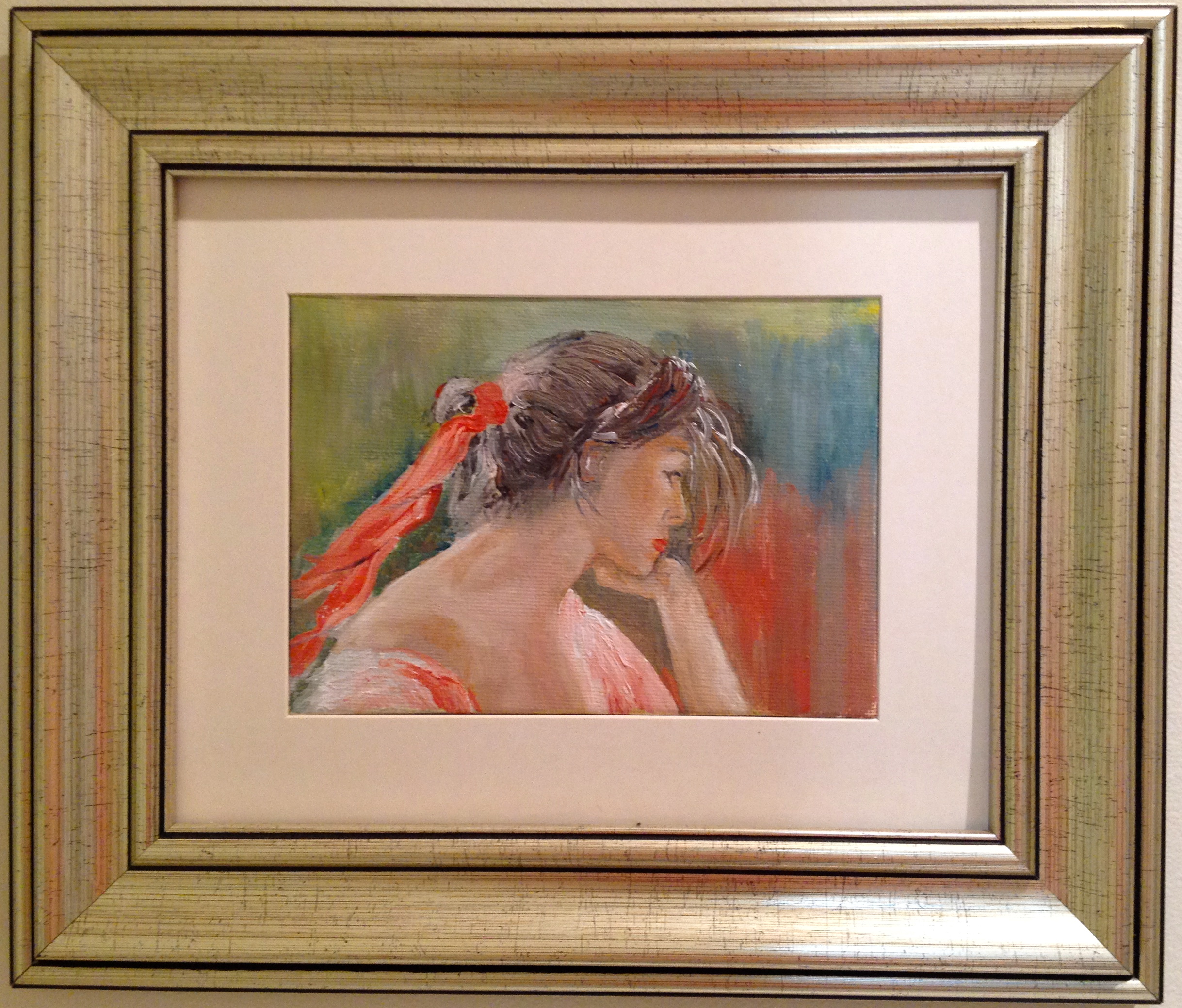 054. Scarlett, Unframed size: 7" x 5"