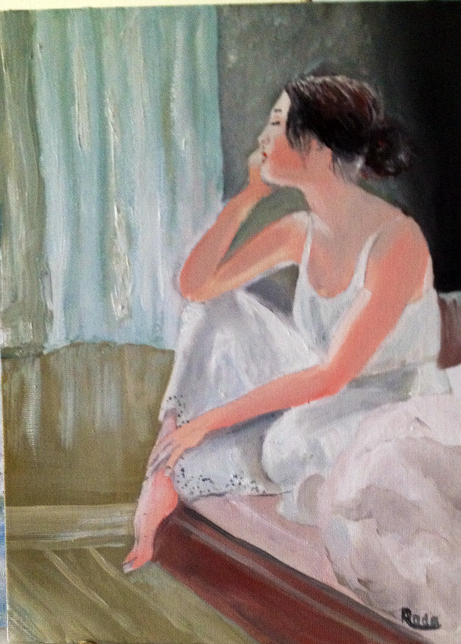 080. Morning Glory, Unframed size: 14" x 11"