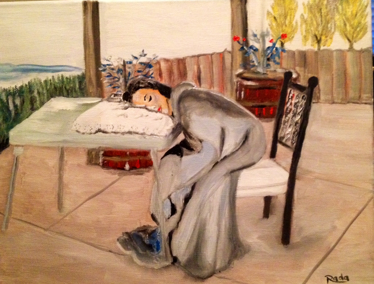 070. Beauty Sleep, Unframed size: 14" x 11"