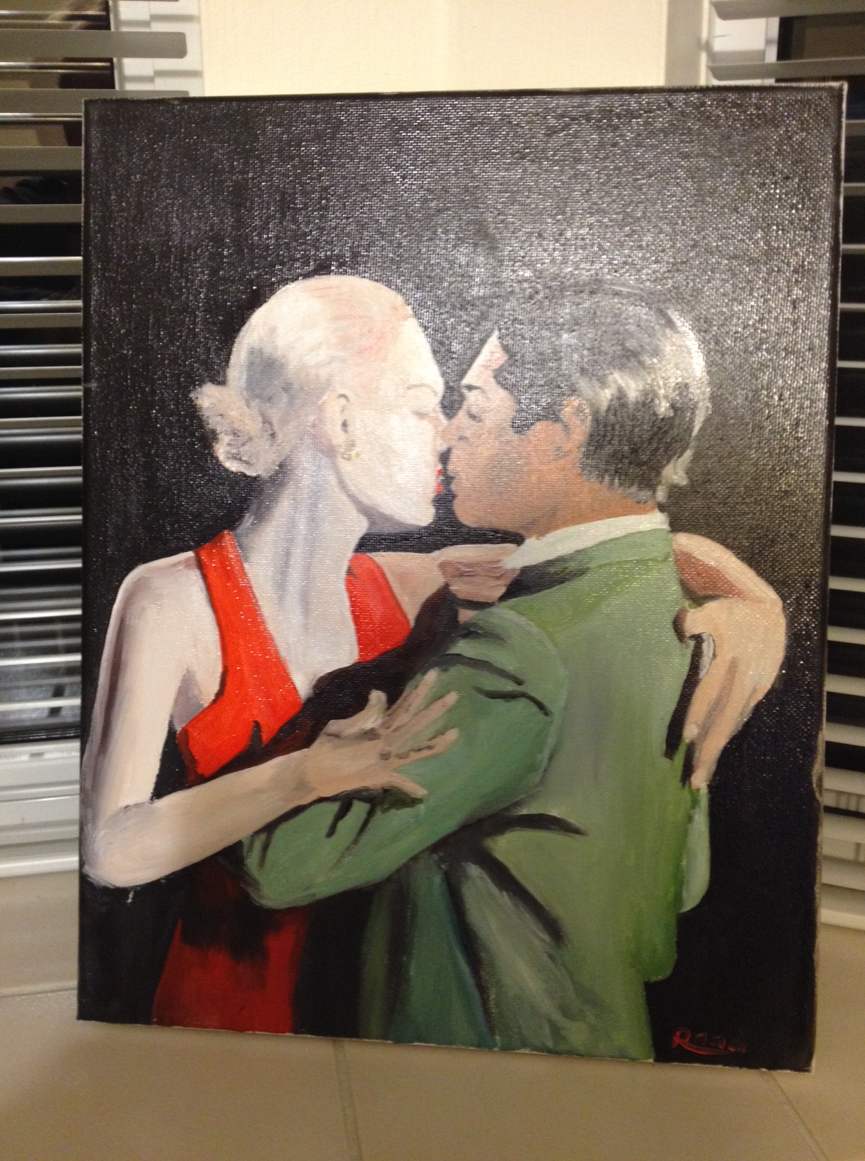 064. Tango, Unframed size: 11" x 14"