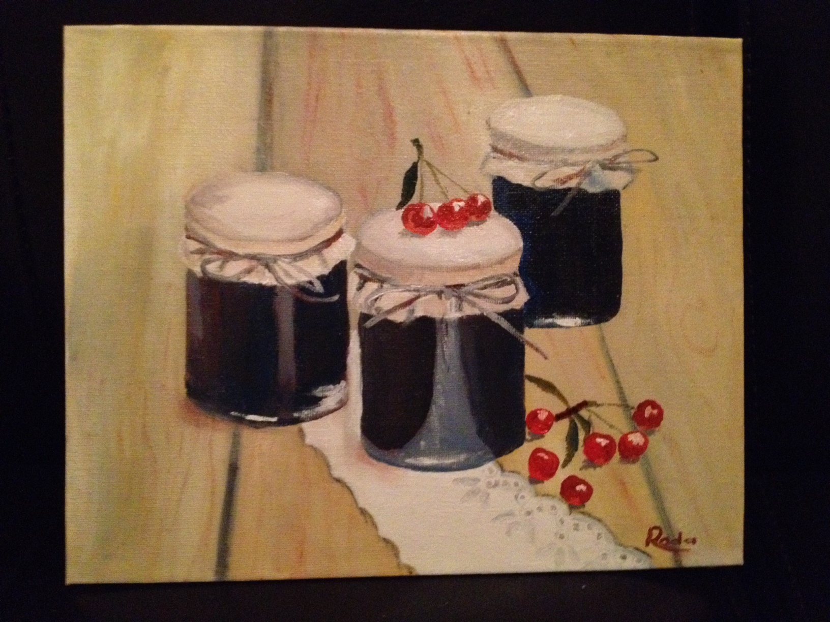 SOLD !!! 063. Sour Cherry, Unframed size: 10" x 8"