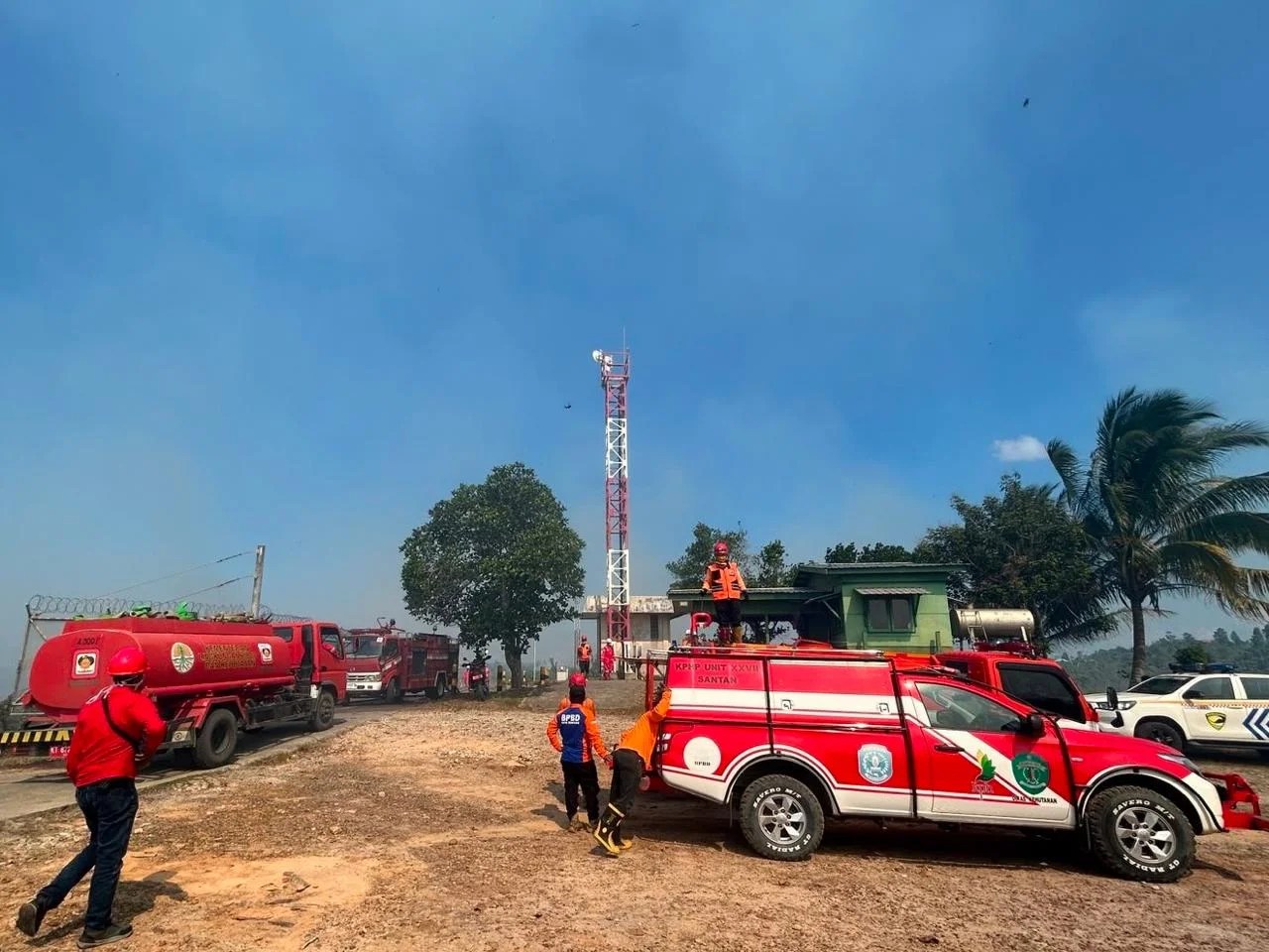 Personel masih melakukan pemadan karhutla