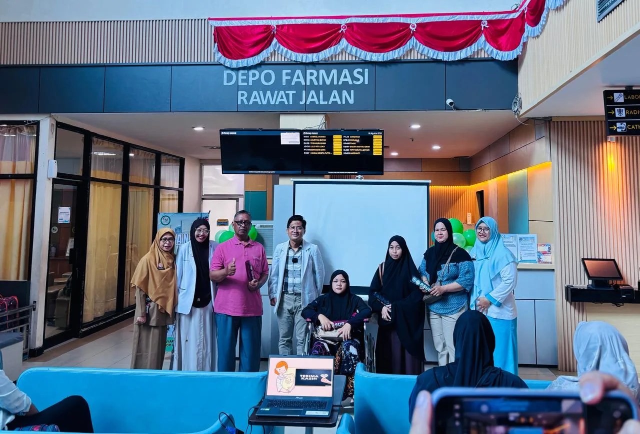 Promosi kesehatan mengenai pentingnya ASI, di Lobby RSUD Taman Husada Bontang