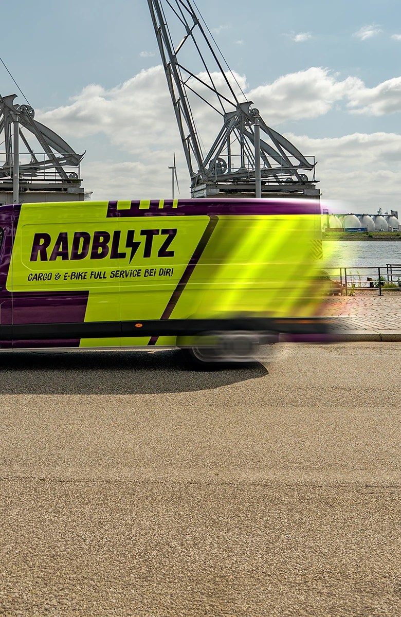 Radblitz Werkstatt-Transporter für E-Bike und Lastenrad Reparaturen in Hamburg