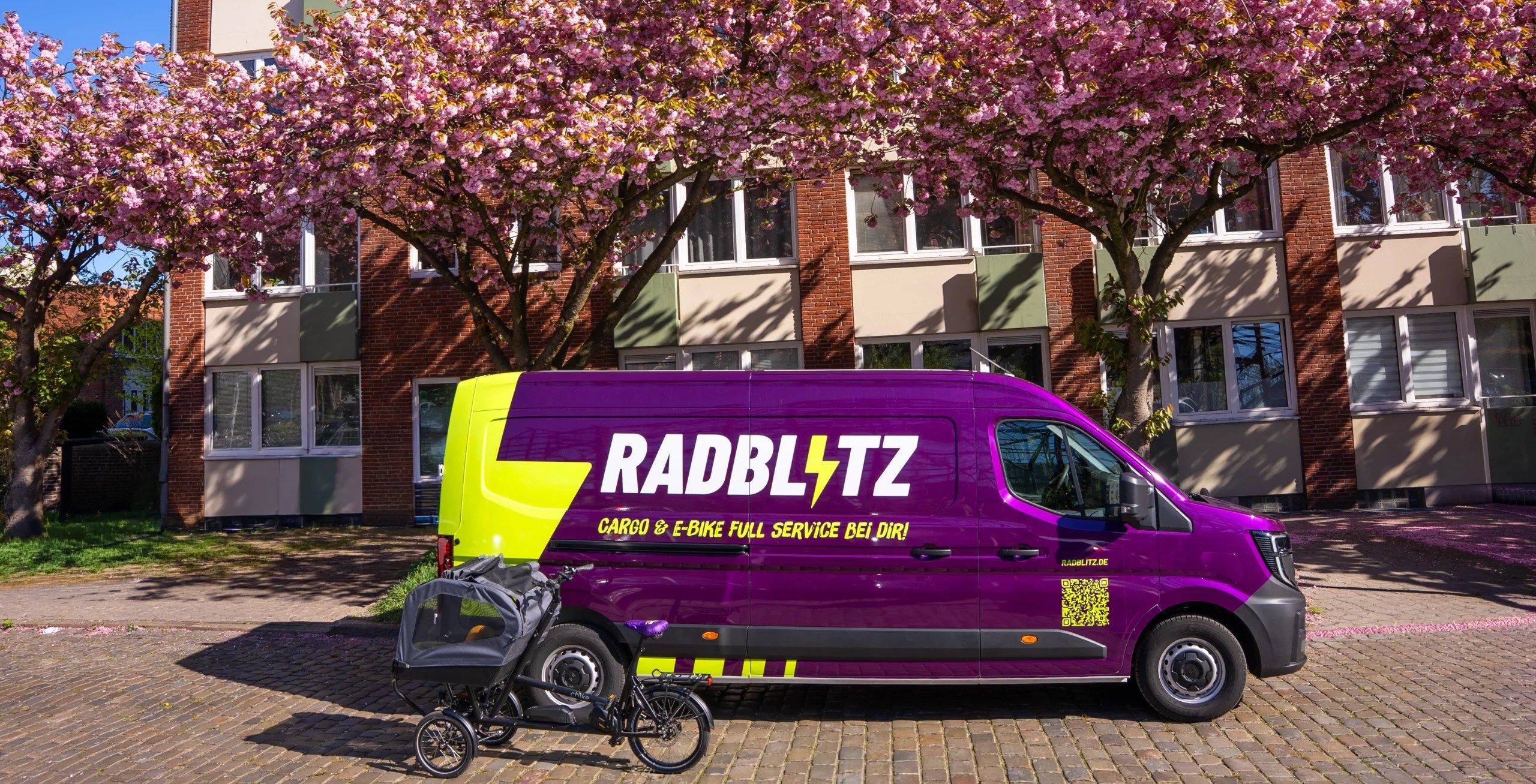 Radblitz Servicefahrzeug: unsere mobile Fahrradwerkstatt