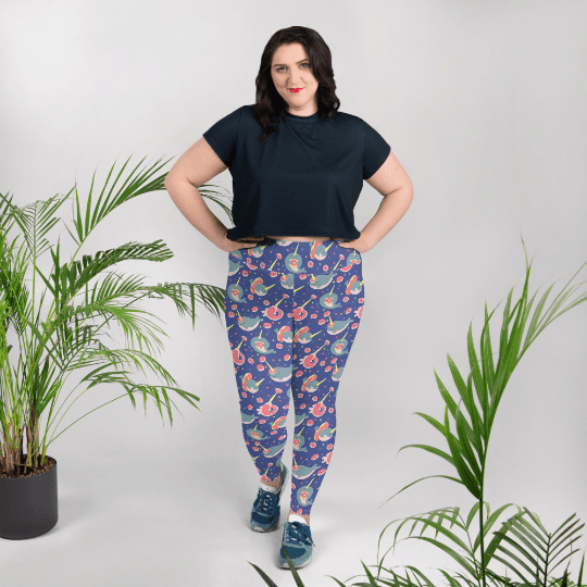 Narwhals n' Donuts Plus Size Leggings 