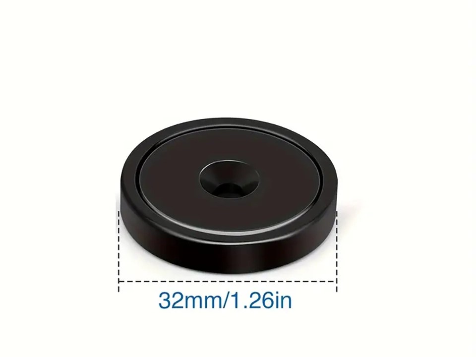 Neodymium Epoxy Coated Magnet Pot N35 A32 - Radial Magnets - We