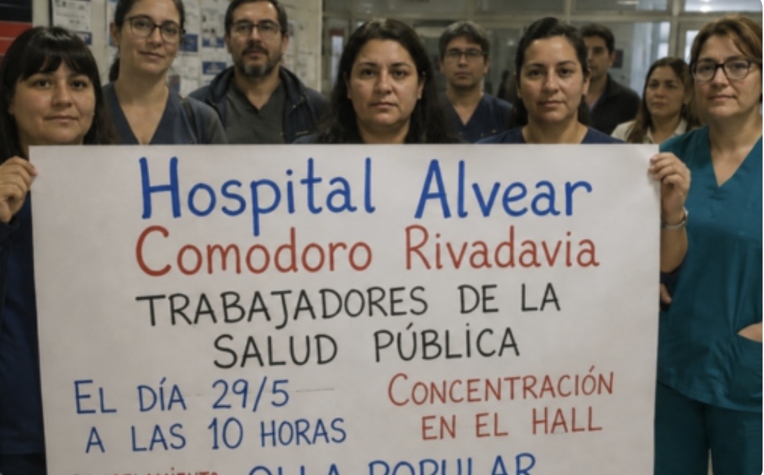 Trabajadores del Hospital Alvear van a la retención de servicios y realizarán una olla popular
