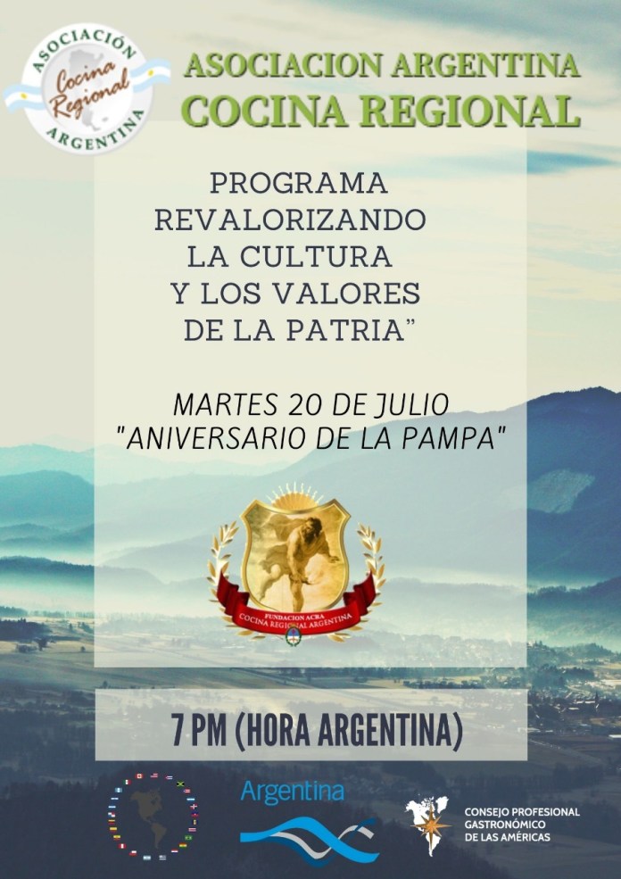 ACRA, Programa “Revalorizando la Cultura y los Valores de la Patria”. El Día de La Pampa 2021, se festejó en América