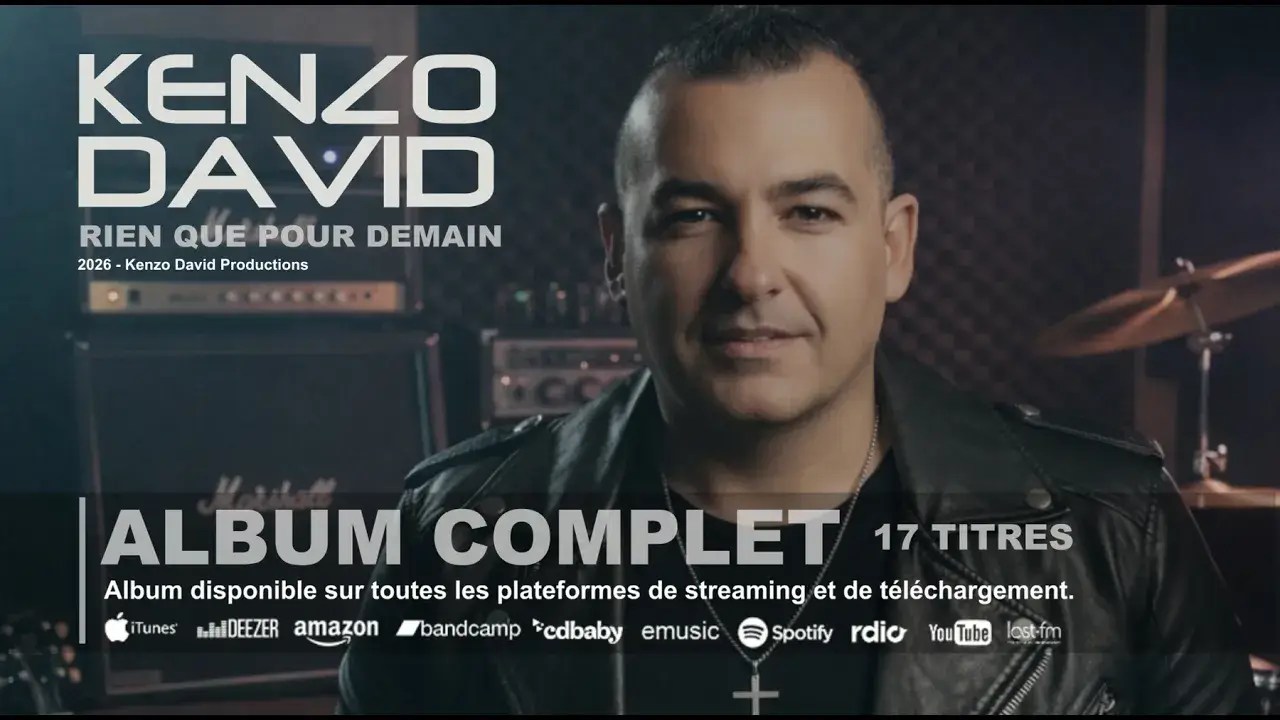 Découvrez "Rien que pour demain" le nouvel album du chanteur et pasteur Kenzo David