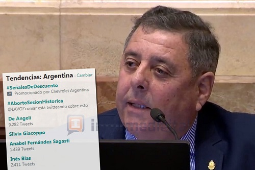 Sesión en el senado: De Angeli es tendencia nacional y le pegan hasta desde el PRO