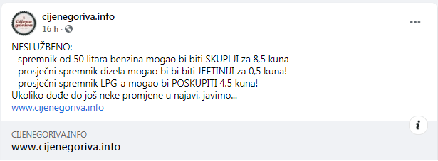 Ponovno Nove Cijene Goriva Radio Nova Gradiska