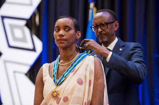 President Kagame Honoured Dafroza Gauthier’s Efforts to Bring Genocide Suspects to Justice