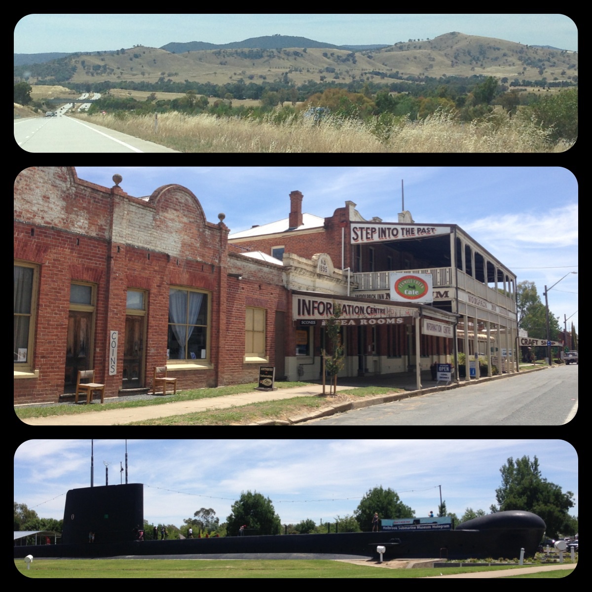 Hume Hwy/Holbrook. Why is there a Submarine in the middle of NSW?
