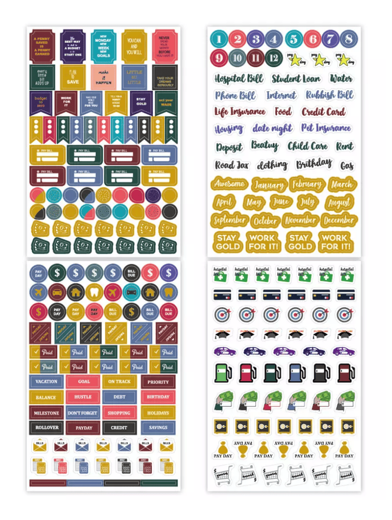 Autocollants | +260 stickers Annuels Financiers