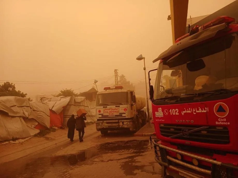 الدفاع المدني بغزة يدعو المواطنين لاتخاذ تدابير السلامة للوقاية من الكتلة المغبرة