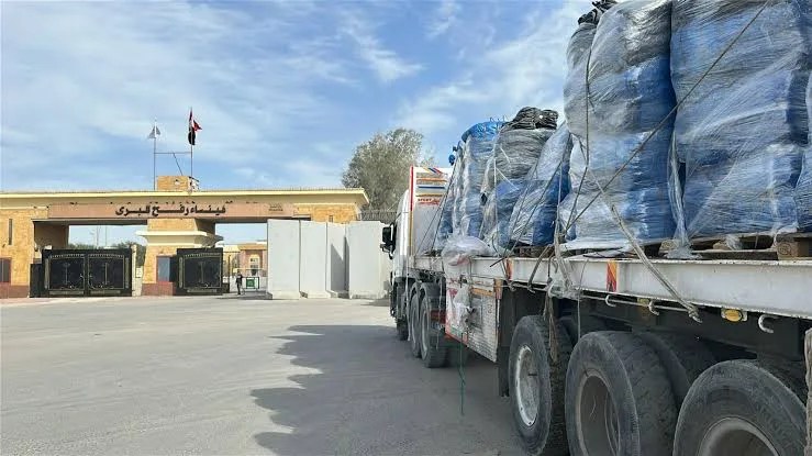 حركة الشاحنات الواردة إلى قطاع غزة يوم الثلاثاء 9 يونيو 2026
