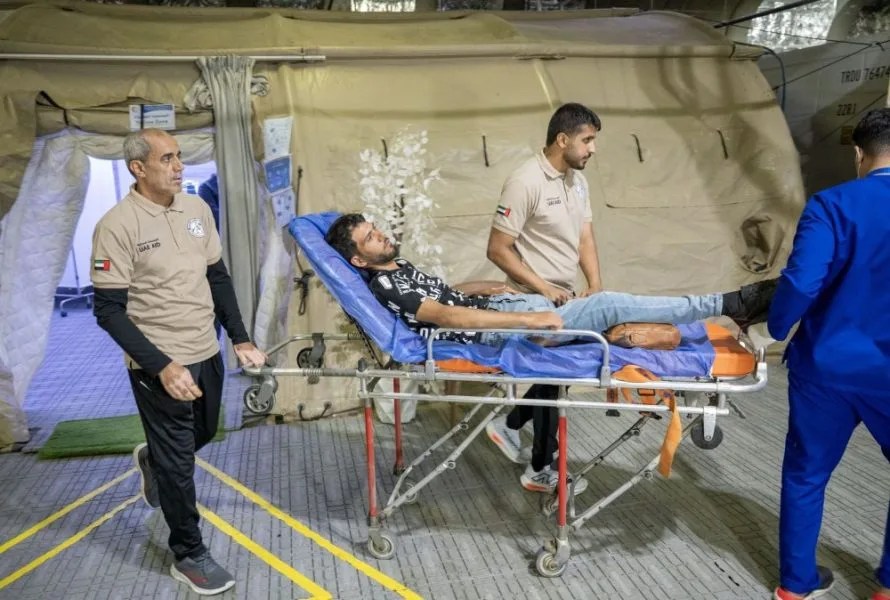 المستشفى الإماراتي العائم في العريش يستقبل 5 حالات جديدة ضمن «الفارس الشهم 3»