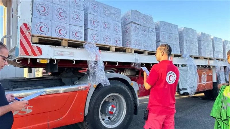 حركة الشاحنات الواردة إلى قطاع غزة يوم الخميس 30 يوليو