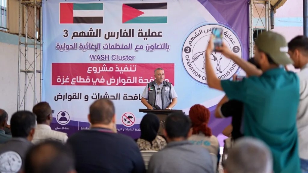 الفارس الشهم (3) تطلق مشروعًا لمكافحة القوارض والحشرات في قطاع غزة بالشراكة مع منظمات دولية وأممية