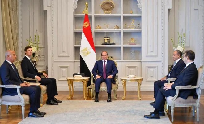 تفاصيل لقاء السيسي وكوشنر في القاهرة